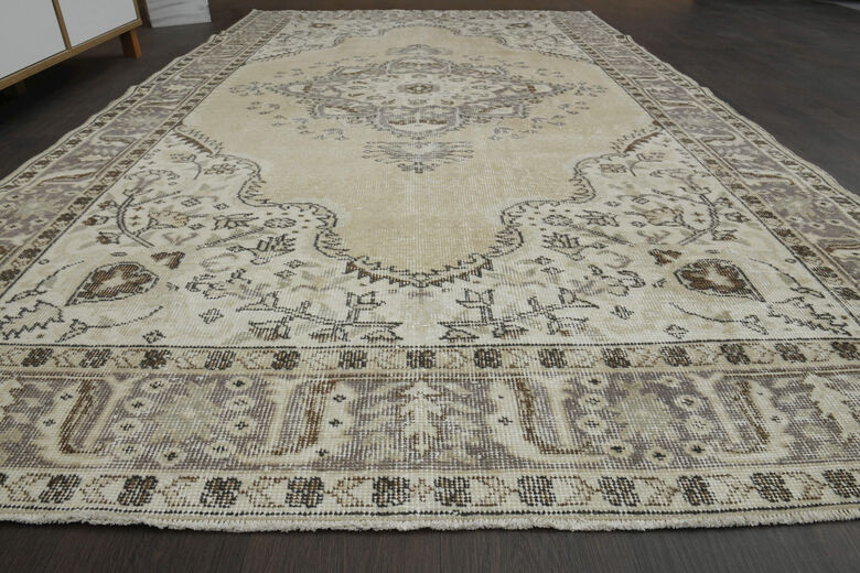 Handmade Vintage Large Area Rug