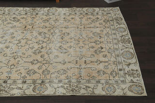 Orange Beige Distressed Rug - Thumbnail