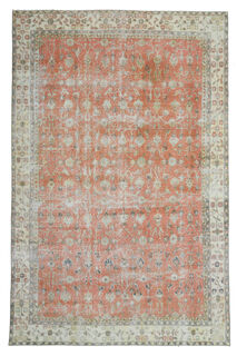 Oushak Vintage Orange Rug - Thumbnail