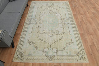 Handmade Beige Brown Rug - Thumbnail