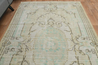 Handmade Beige Brown Anatolian Rug - Thumbnail