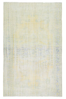 Distressed Orange Area Anatolian Rug - Thumbnail