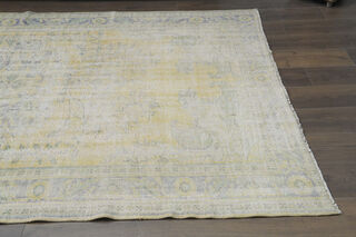 Distressed Orange Area Anatolian Rug - Thumbnail