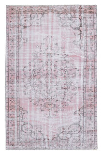 Pink Oushak Oriental Rug - Thumbnail