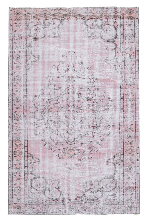 Pink Oushak Oriental Rug