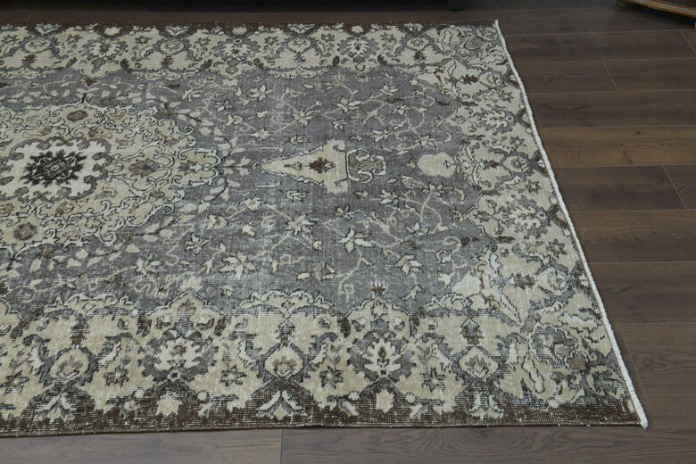 Gray Handmade Oriental Rug