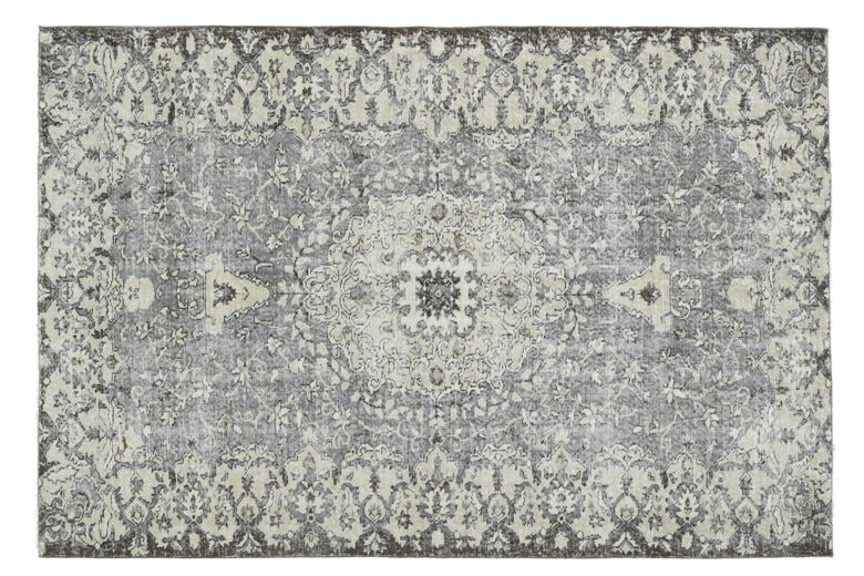 Gray Handmade Oriental Anatolian Rug