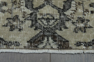 Gray Handmade Oriental Anatolian Rug - Thumbnail