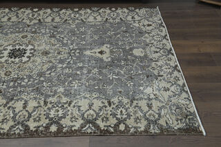 Gray Handmade Oriental Anatolian Rug - Thumbnail