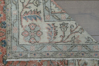 Handmade Red Brown Rug - Thumbnail