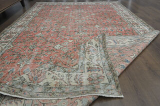 Handmade Red Brown Rug - Thumbnail