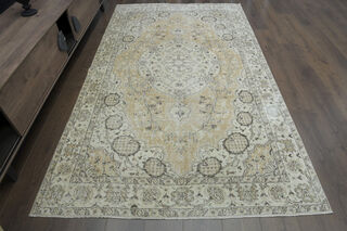 Antique Orange Handmade Anatolian Rug - Thumbnail