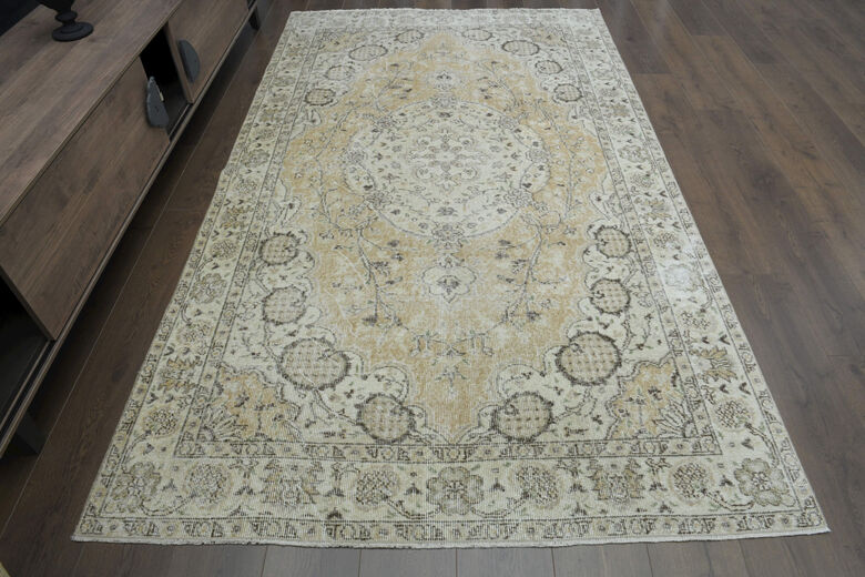 Antique Orange Handmade Anatolian Rug