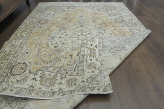 Antique Orange Handmade Anatolian Rug - Thumbnail