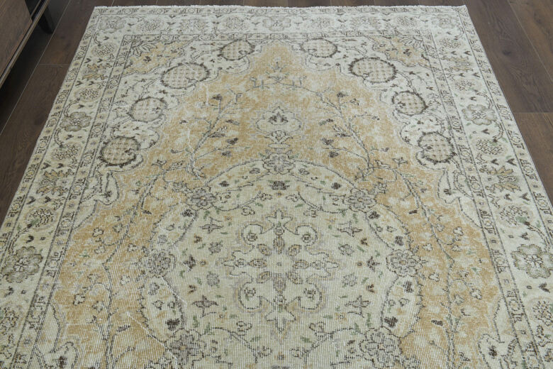 Antique Orange Handmade Anatolian Rug