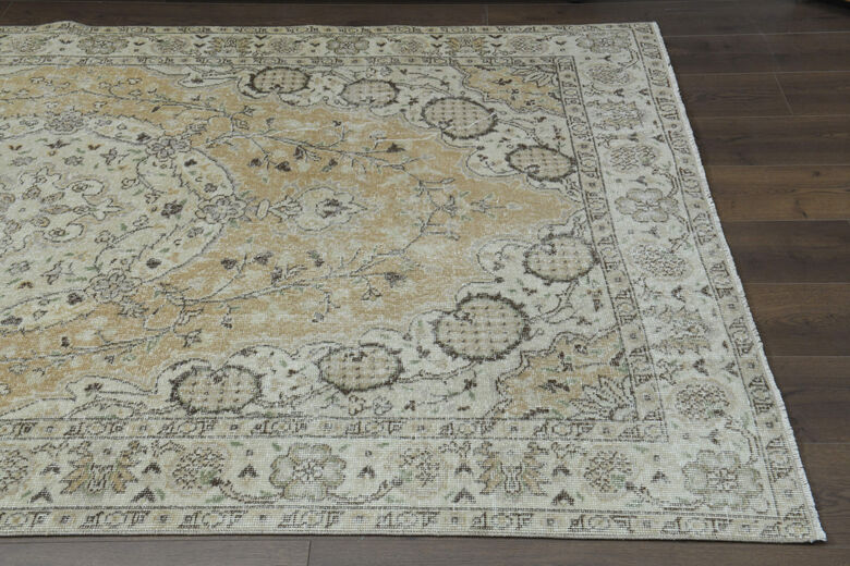 Antique Orange Handmade Anatolian Rug