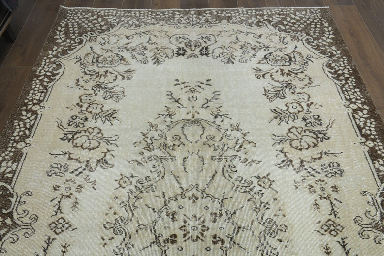 Vintage Turkish Anatolian Faded Rug