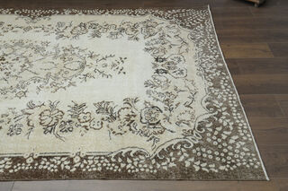 Vintage Turkish Anatolian Faded Rug - Thumbnail