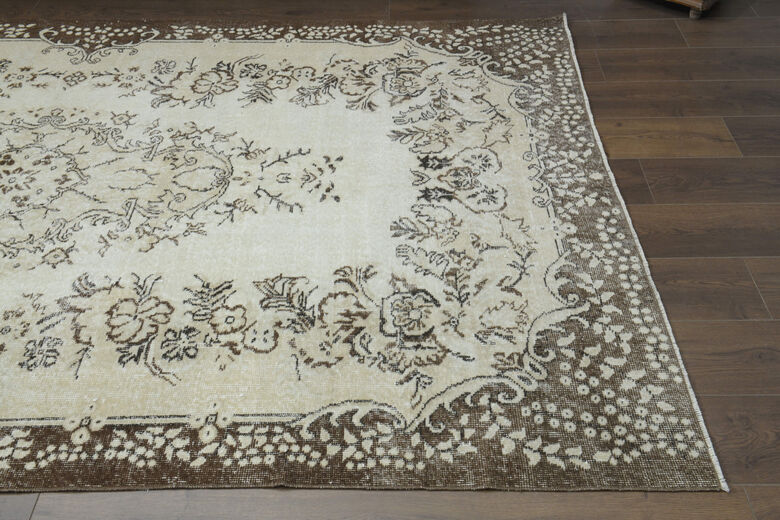 Vintage Turkish Anatolian Faded Rug