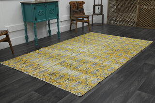 Damask Turkish Vİntage Rug - Thumbnail