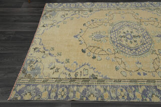 Oushak Orange Vintage Anatolian Rug - Thumbnail
