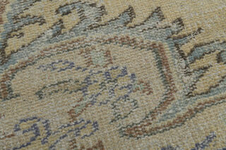 Vintage Yellow Blue Rug - Thumbnail