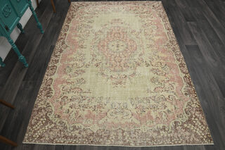 Orange Brown Vintage Rug - Thumbnail