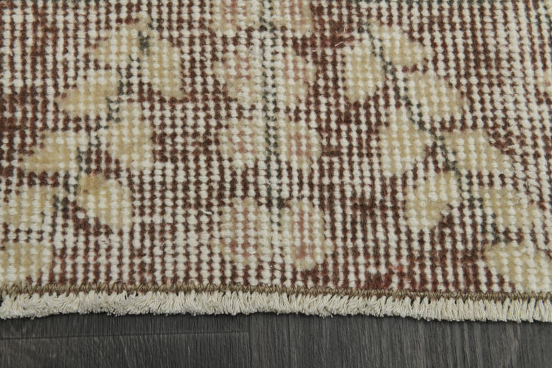 Orange Brown Vintage Rug