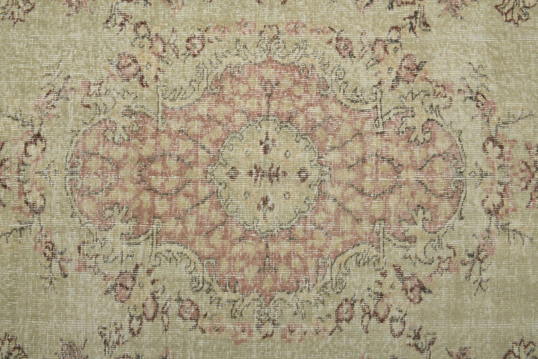 Orange Brown Vintage Rug