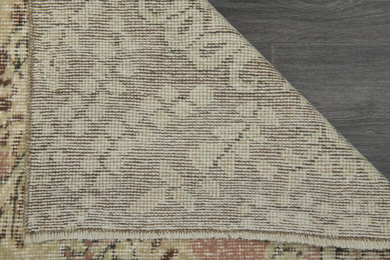 Orange Brown Vintage Anatolian Rug