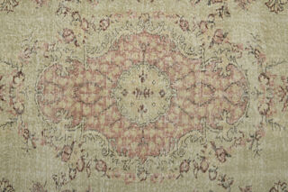 Orange Brown Vintage Anatolian Rug - Thumbnail