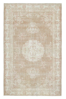 Brown Beige Turkish Anatolian Rug - Thumbnail