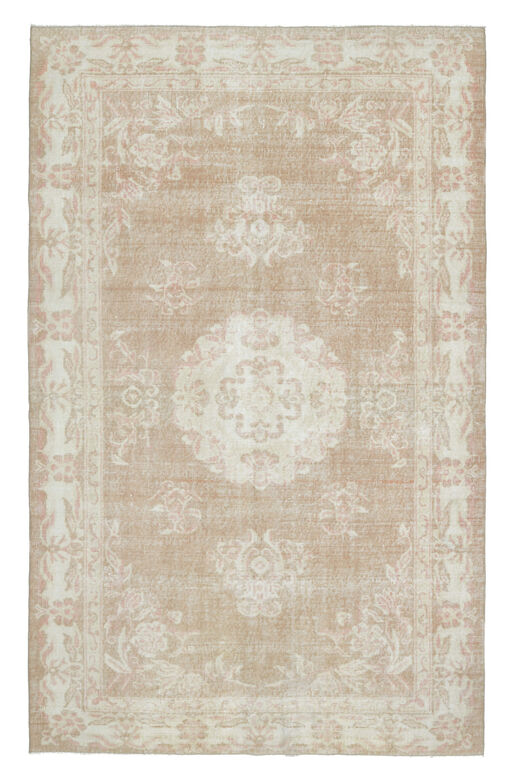 Brown Beige Turkish Anatolian Rug
