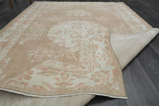 Brown Beige Turkish Anatolian Rug - Thumbnail
