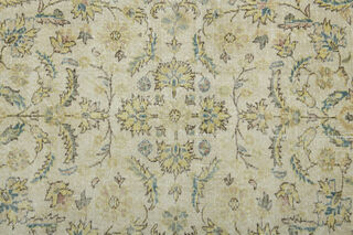 Yellow Beige Oushak Rug - Thumbnail