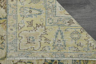 Yellow Beige Oushak Rug - Thumbnail