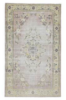 Turkish Oushak Purple Rug - Thumbnail