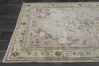 Turkish Oushak Purple Rug - Thumbnail