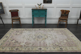 Turkish Oushak Purple Rug - Thumbnail