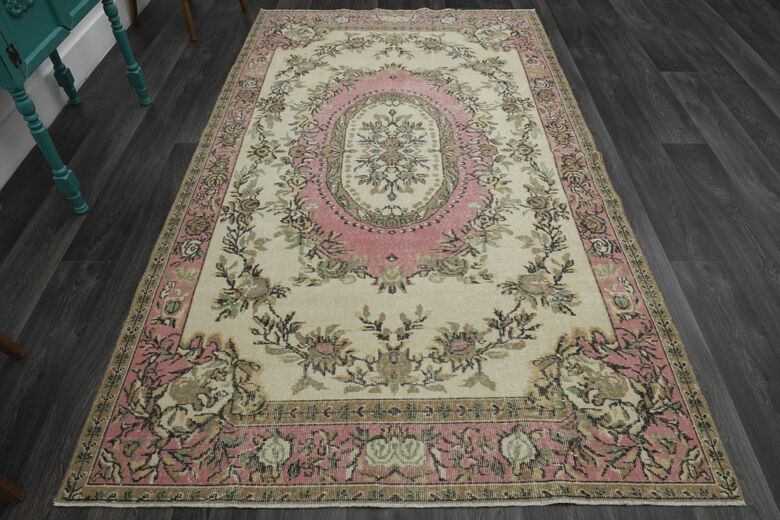 Pink Faded Handmade Rug