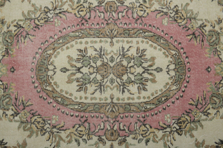 Pink Faded Handmade Rug