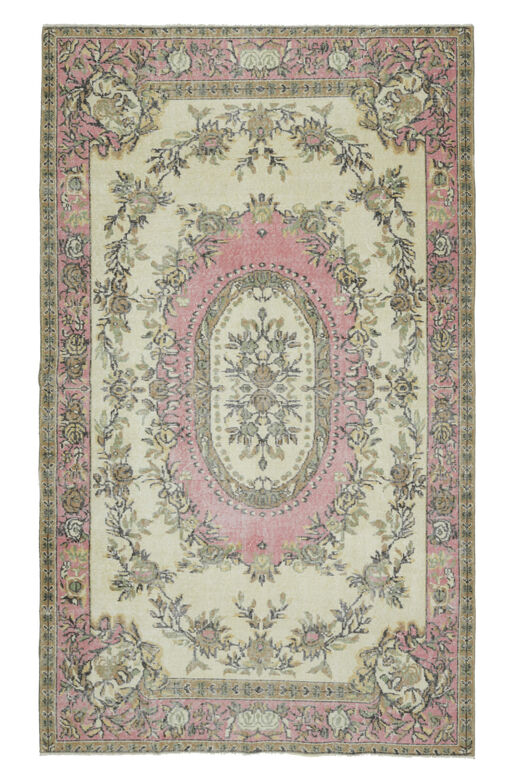 Pink Faded Handmade Anatolian Rug