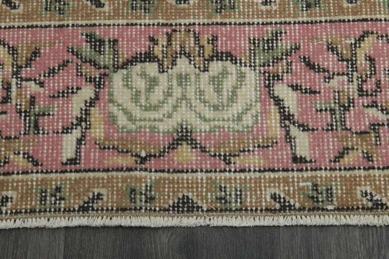 Pink Faded Handmade Anatolian Rug