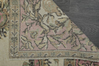 Pink Faded Handmade Anatolian Rug - Thumbnail