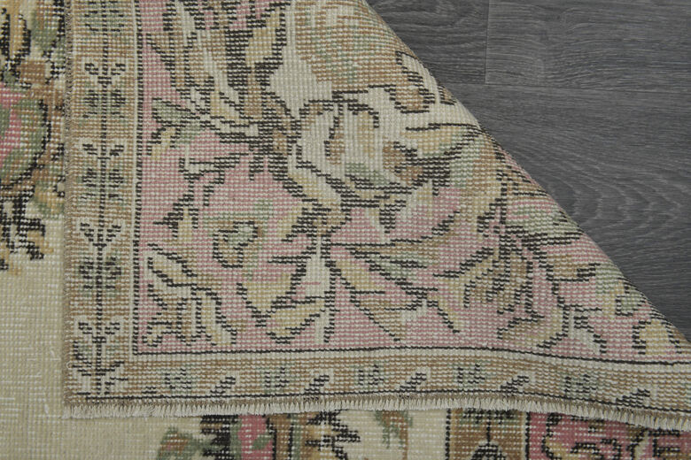 Pink Faded Handmade Anatolian Rug