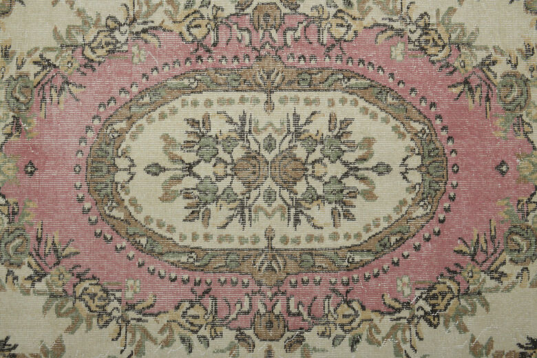 Pink Faded Handmade Anatolian Rug