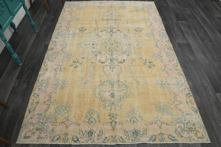 Handmade Vintage Large Area Rug - Thumbnail