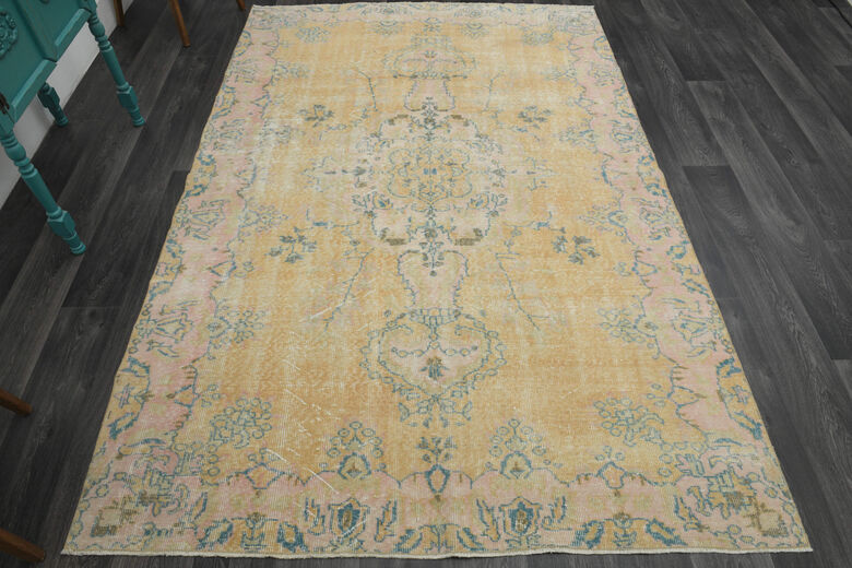 Handmade Vintage Large Area Rug