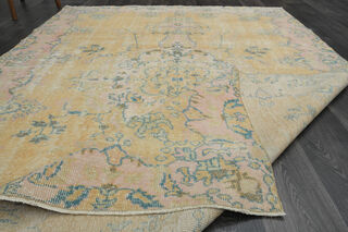 Handmade Vintage Large Area Rug - Thumbnail