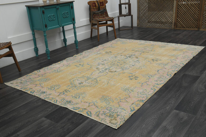 Handmade Vintage Anatolian Area Rug